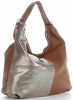 Bőr táska shopper bag Genuine Leather vörös 5521